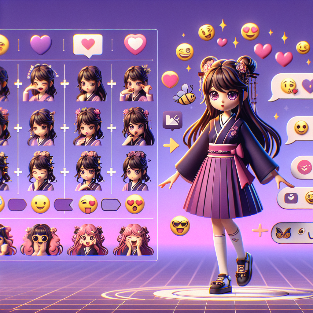 anime style rizz emoji combinations kawaii dating app strategies flirting emojis purple pink theme